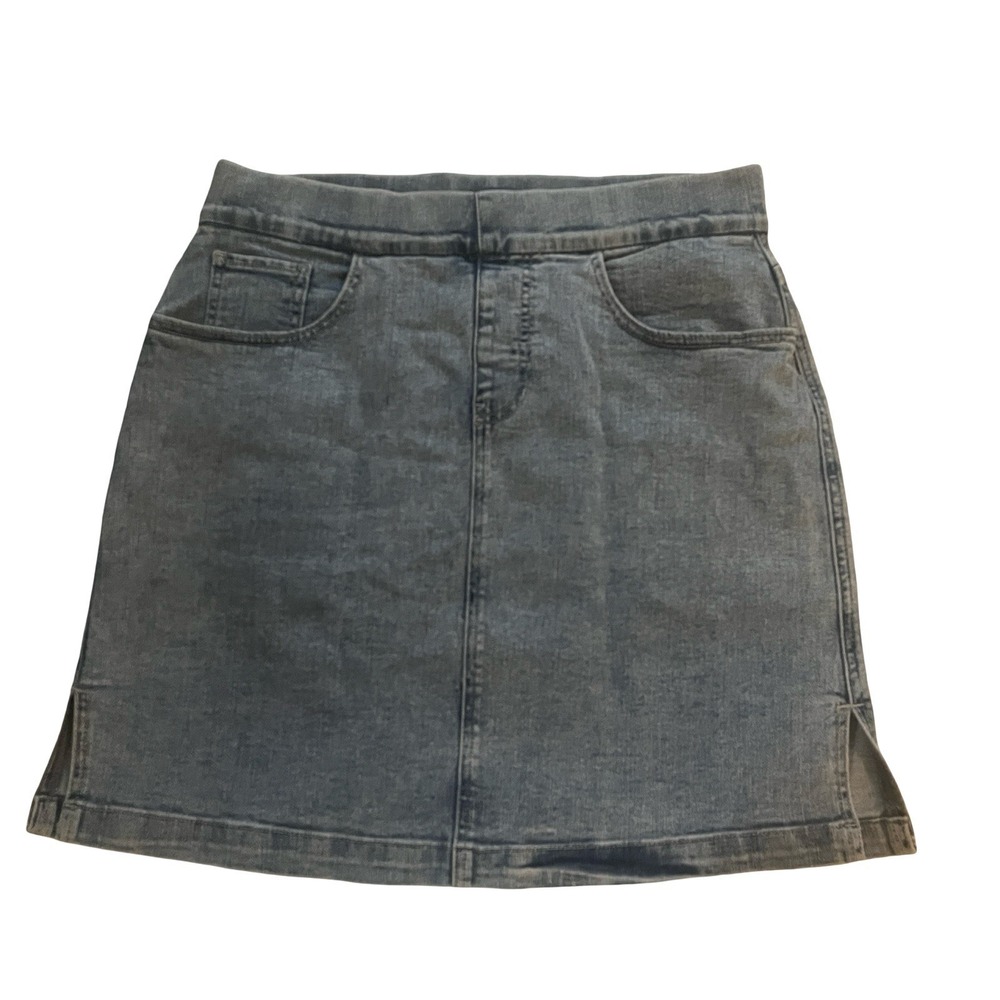 JAG Women's Size 10 Jean Denim On The Go Skort Skirt Light Wash Stretchy Capsule